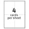 Avery Dennison 4-1/4 x 5-1/2" White Printable Postcard, Pk200 5689 - alternate 18